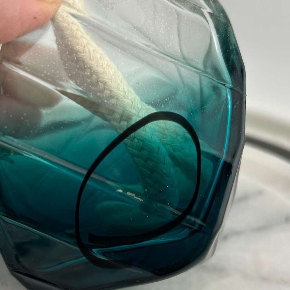 Eden Catalytic Lamp in Turquoise and Silver - Picture 6 of 10